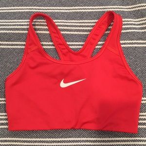 Coral Nike sports bra size small